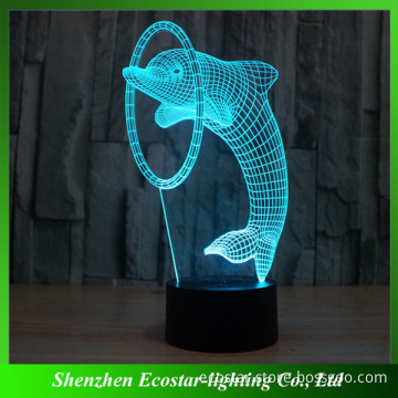 New item 3D optical illusions led night light lamp